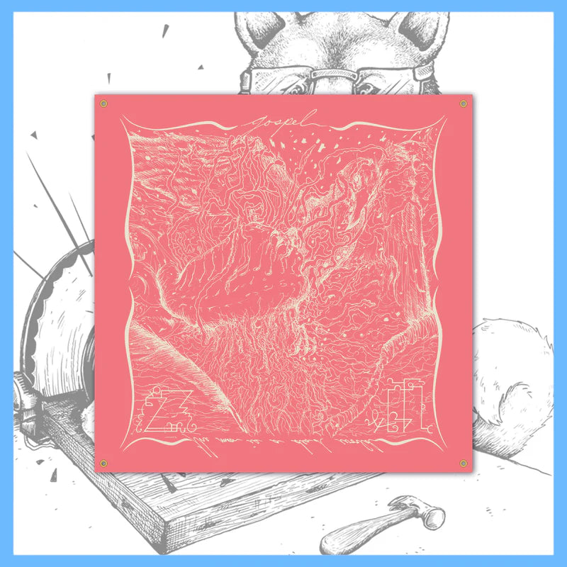 Gospel "The Moon Is A Dead World" 48" x 48" Flag