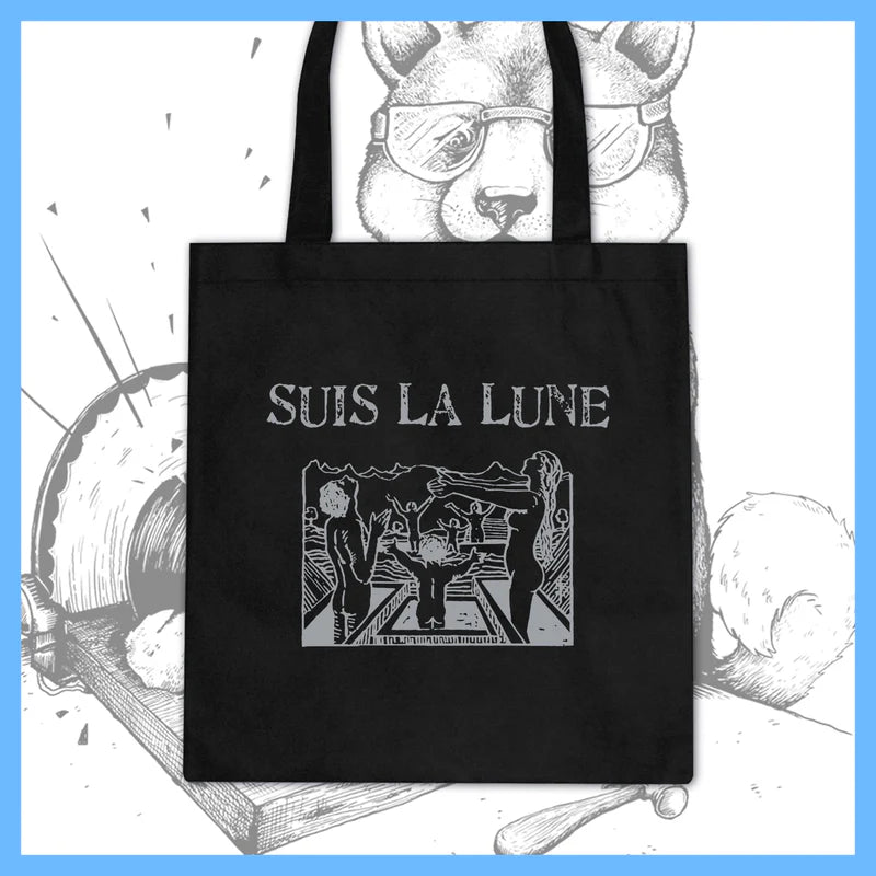 Suis La Lune "Quiet, Pull The Strings!" Tote Bag