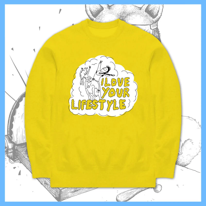 I Love Your Lifestyle "Cow Shred" Crewneck