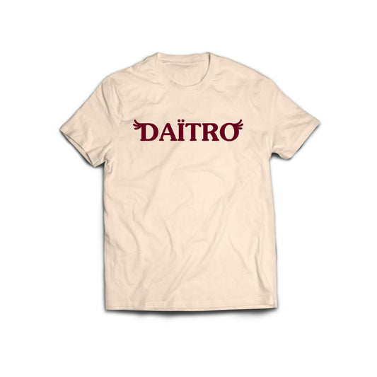 Daitro Shirt - Beige w/ Dark Red Ink