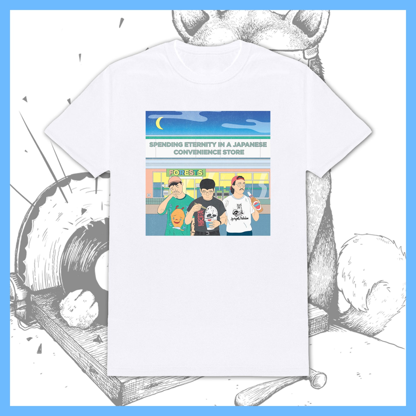 Forests "Spending Eternity in a Japanese Convenience Store" T-Shirt